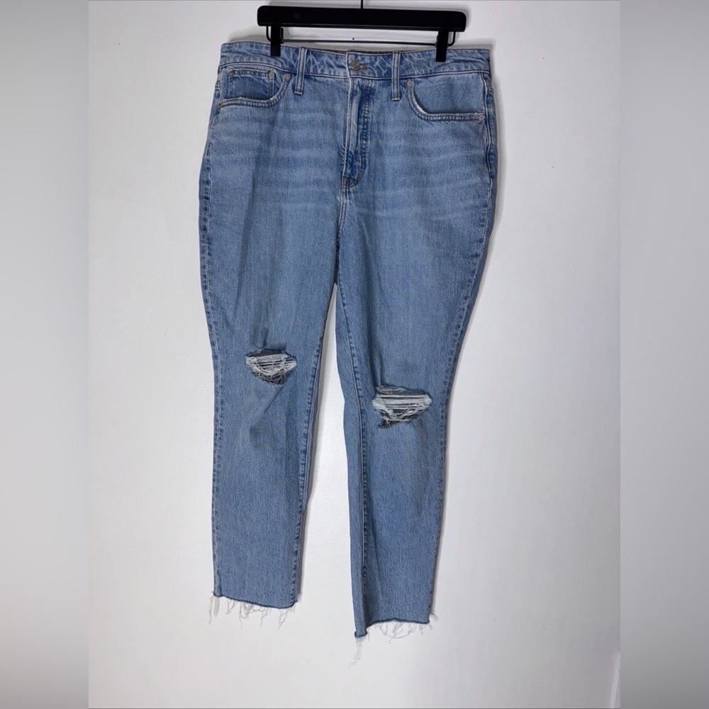 Madewell Light Blue Distressed Jeans